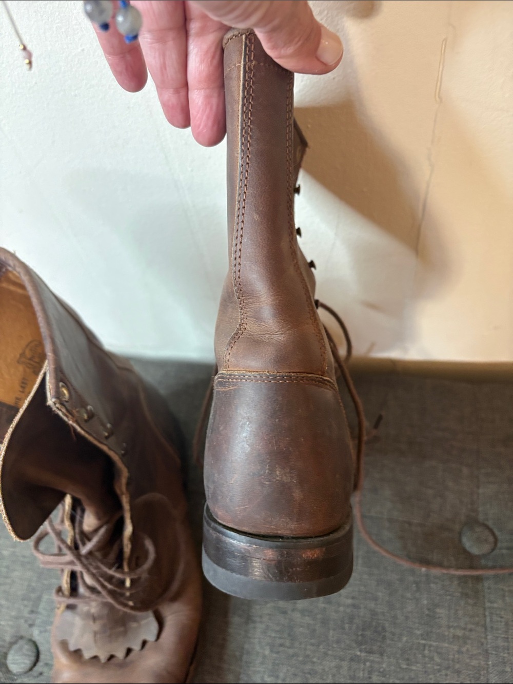 Vintage Justin Lace-Up Ankle Booties - Picture 7 of 10